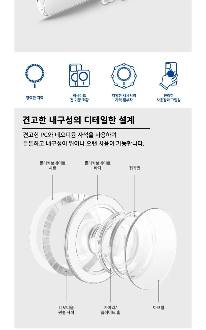 [어프어프X쿵야]공주 샐러리쿵야(맥세이프-아크릴스마트톡) 상세페이지 7